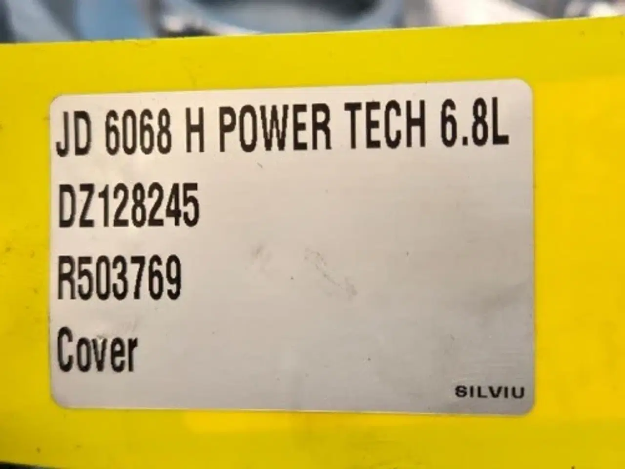 Billede 9 - John Deere  6068   Dæksel   R503769