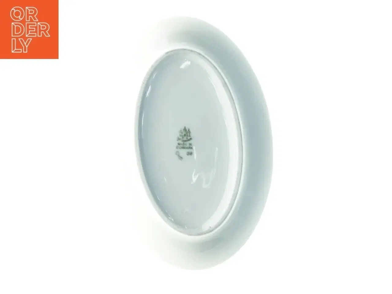 Billede 2 - Porcelænsfad med blomstermotiv fra Bing Og Grøndahl (str. 8,5 x 12,5 cm)