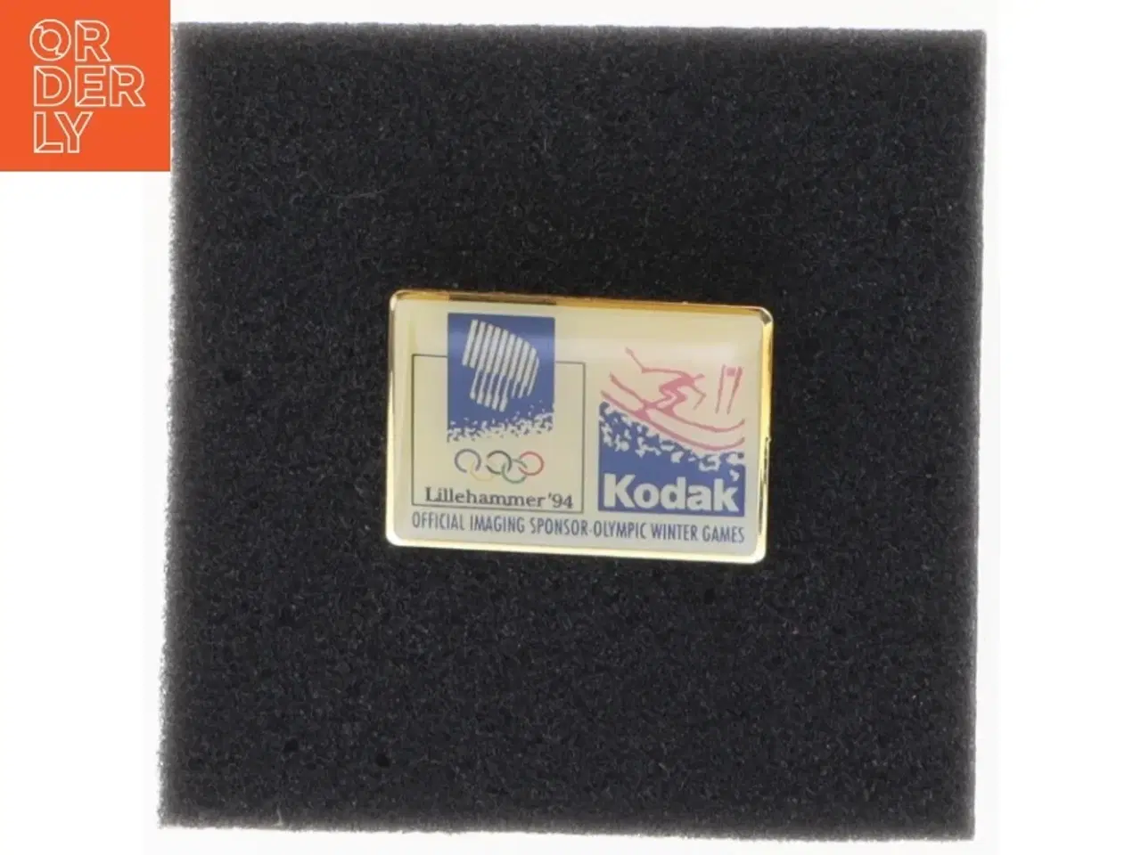 Billede 1 - Lillehammer 1994 Olympiske Lege Kodak Sponsor Pin (str. 3,5 x 2,5 cm)
