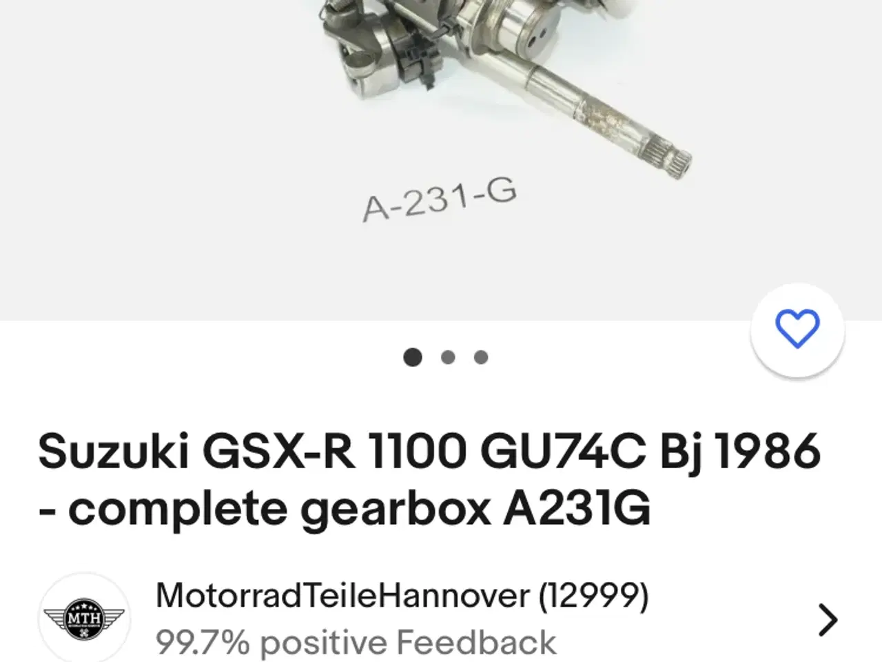 Billede 14 - GEARKASSE GSXR 1100 1986