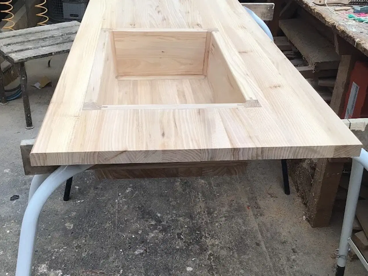 Billede 2 - Bordplade med trævask