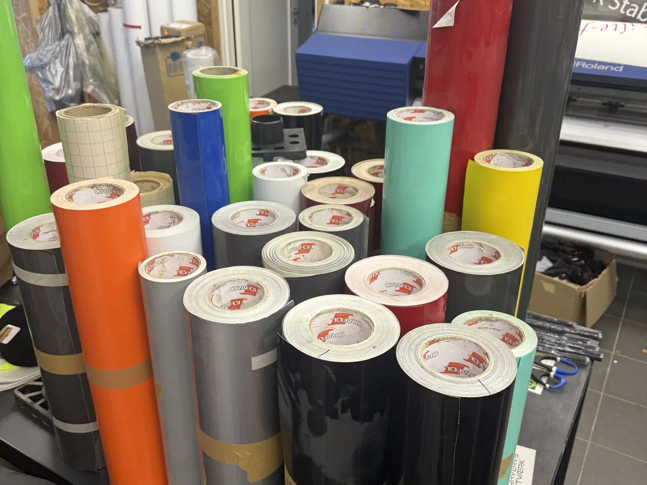 Billede 3 - Folie rester til eks skæreplotter