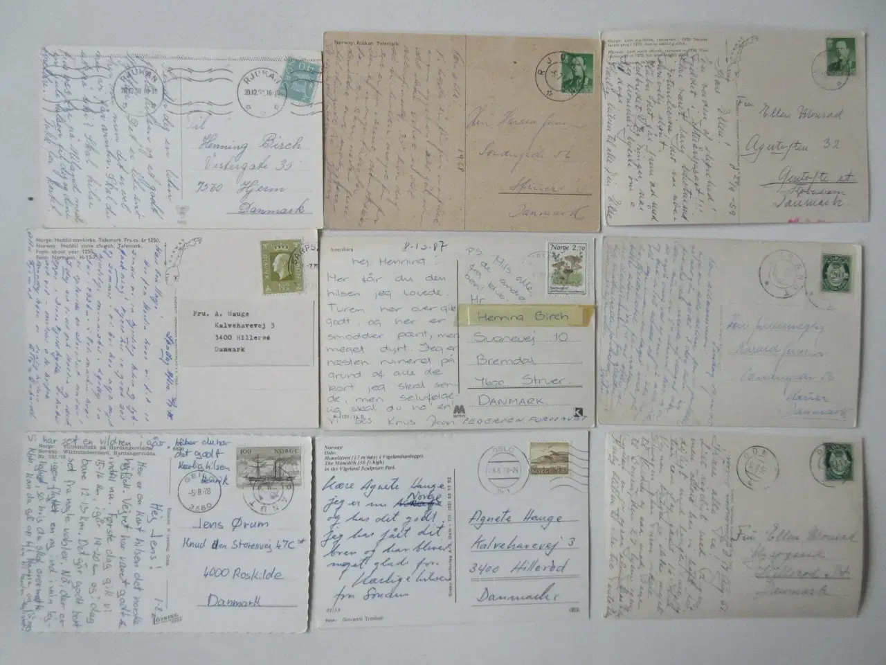 Billede 4 - Postkort fra Norge 37 brugte postkort 