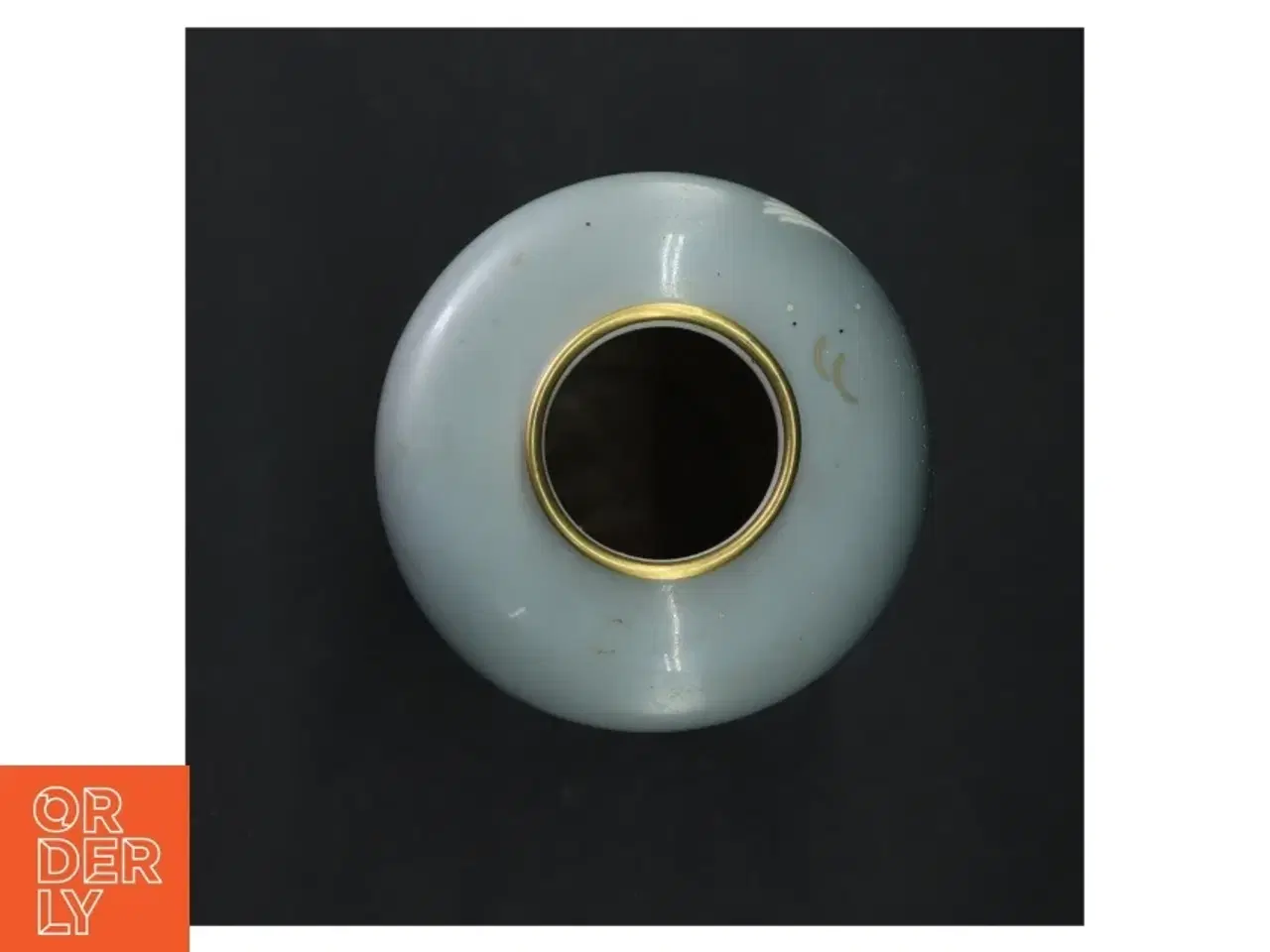Billede 3 - Blå vase med guldkant og svanemotiv fra Rosenthal (str. 21 cm. 10 cm i diameter)