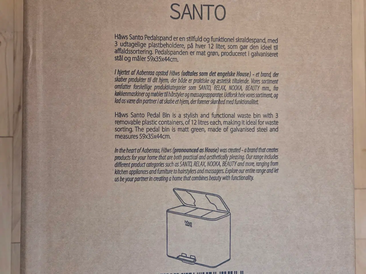 Billede 4 - HÂWS Santo Pedalspand