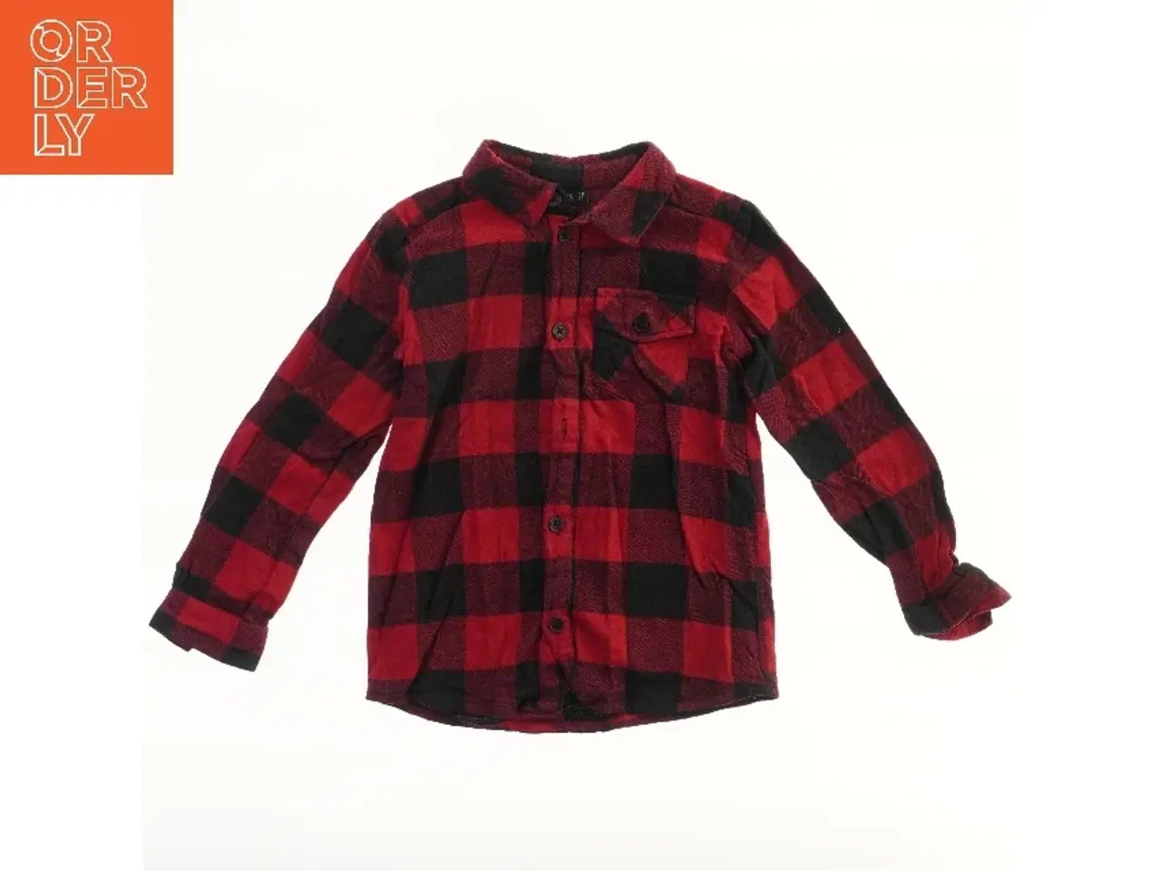 Billede 2 - Rød og sort skovmandsskjorte fra Kids Up (str. 116)