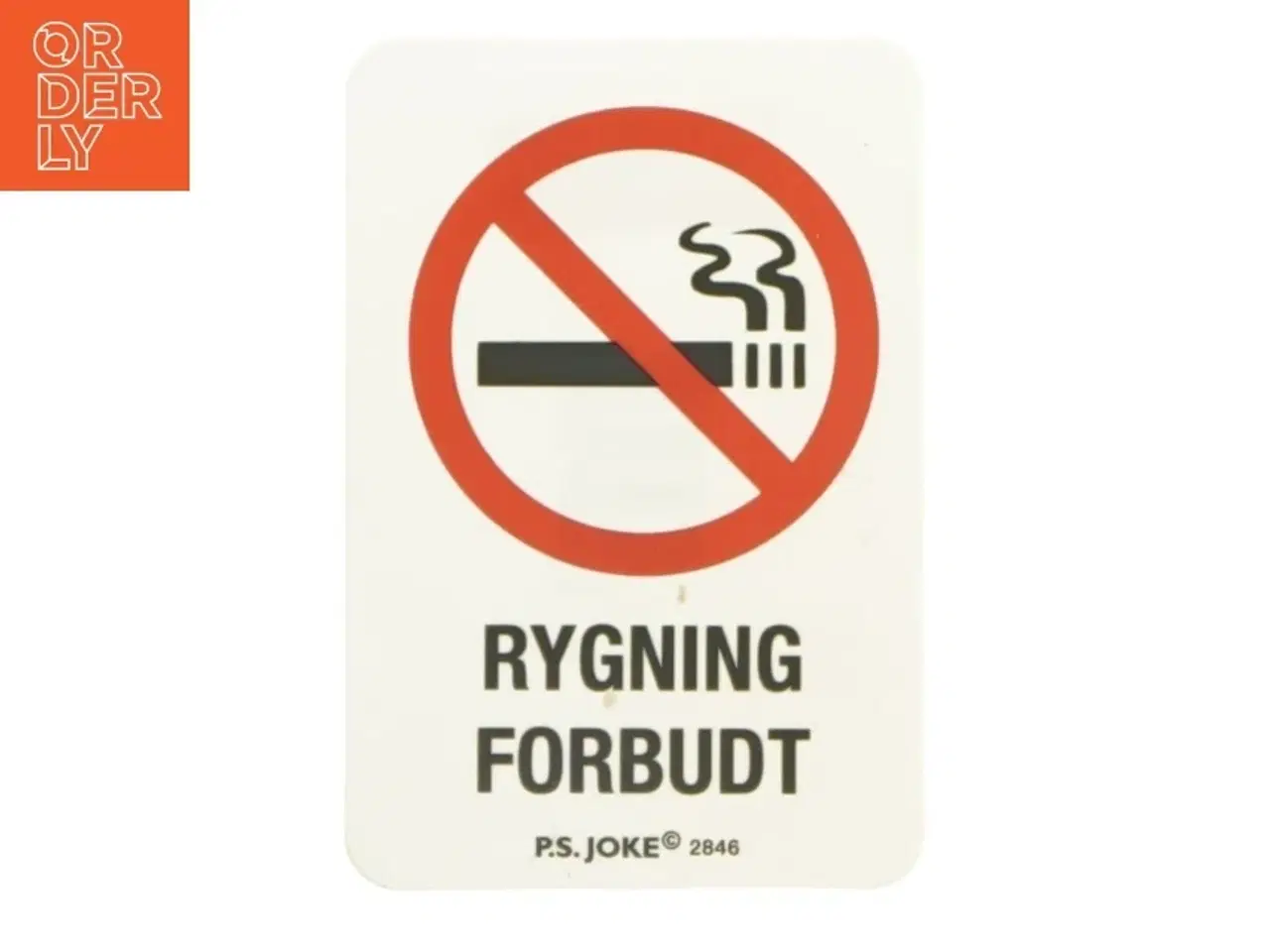 Billede 1 - Rygeforbudt skilt (str. 10x7 cm)