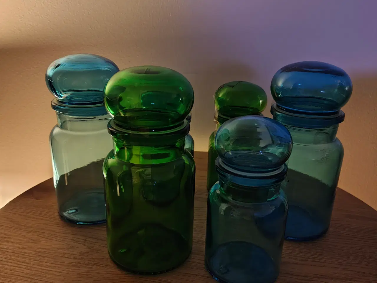 Billede 3 - Flotte retro opbevaringsglas