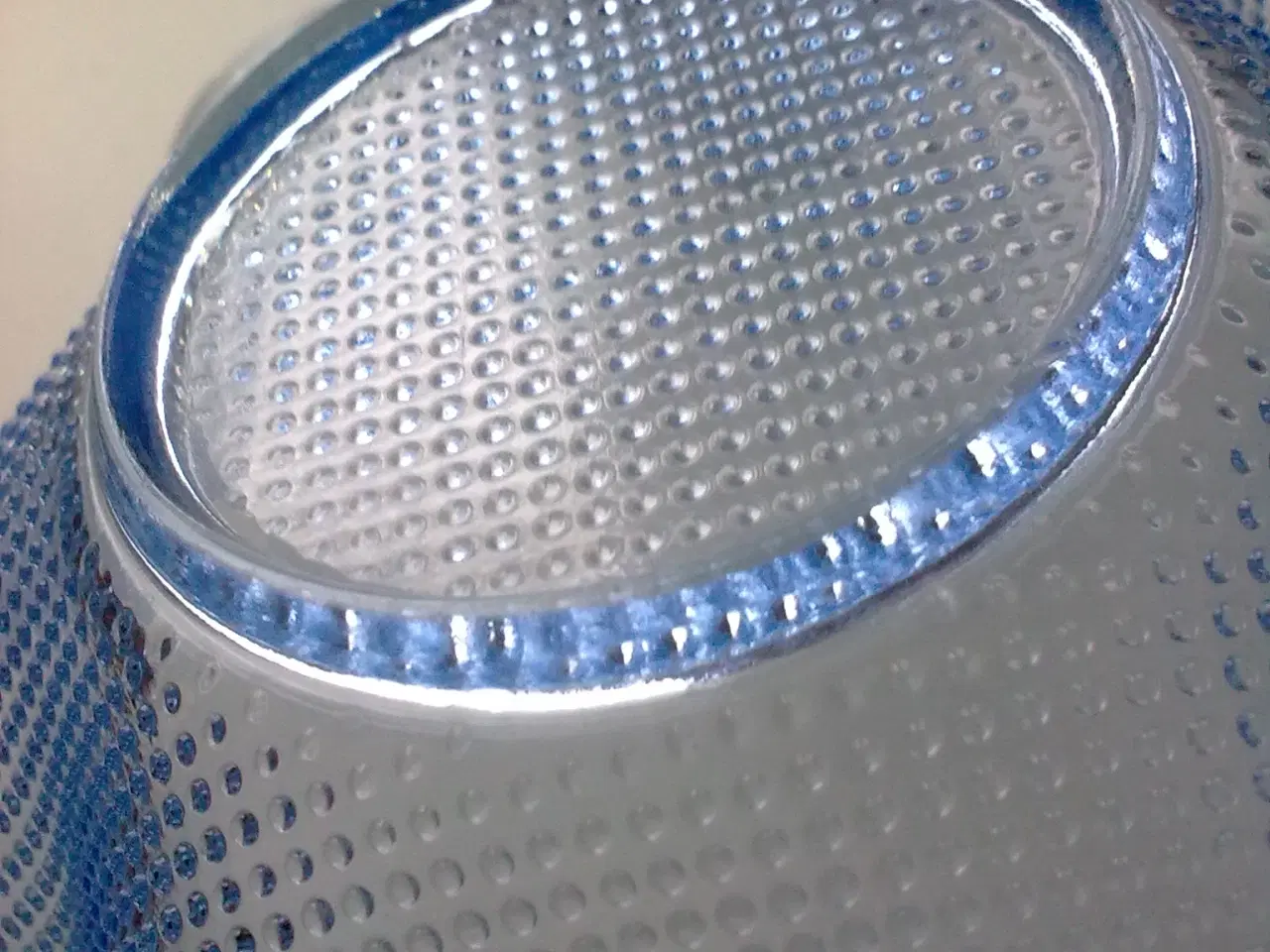 Billede 6 - Skål på D' i lyseblå med flæser & facetter