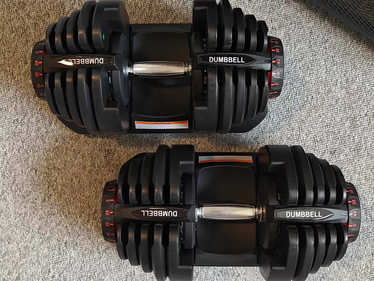 Billede 6 - Justerbare håndvægte 40 kg (flyttesalg)