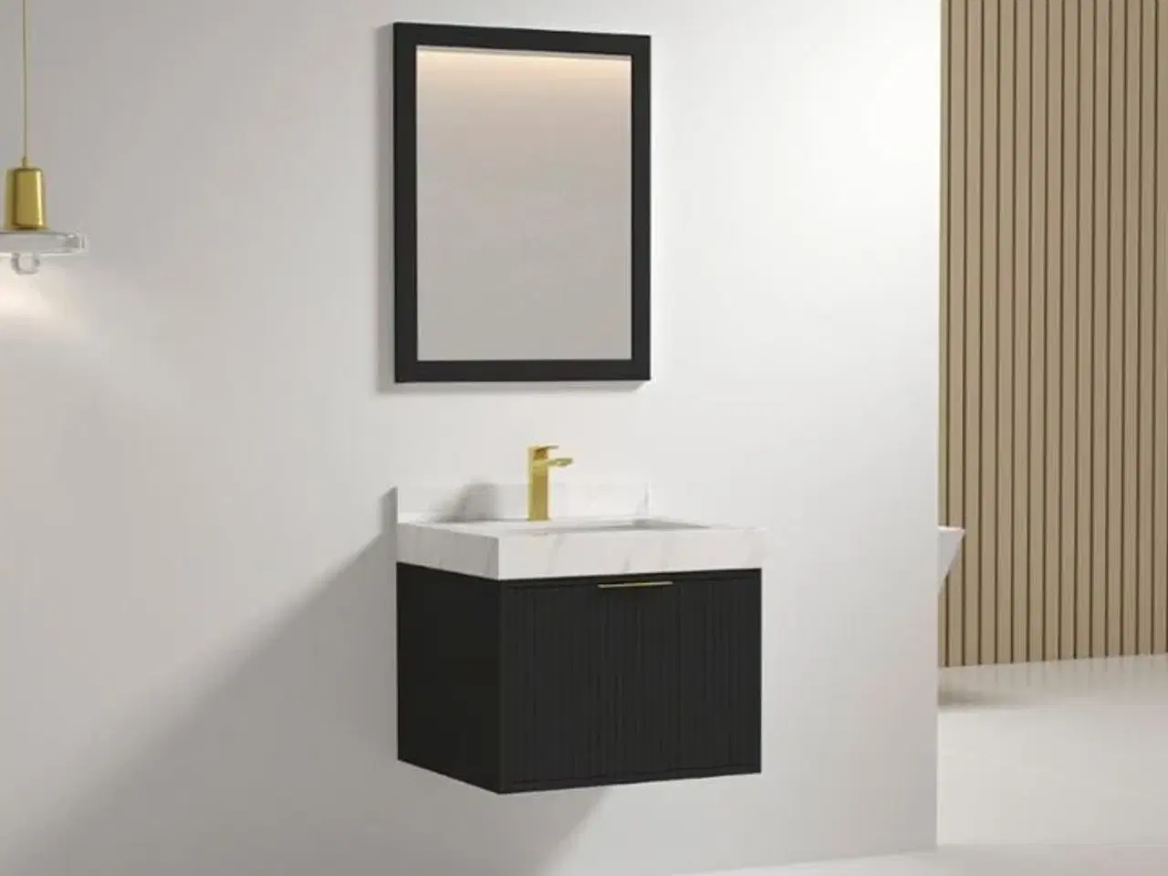 Billede 1 - Baderumsmøbel, Auburn, Black, 60