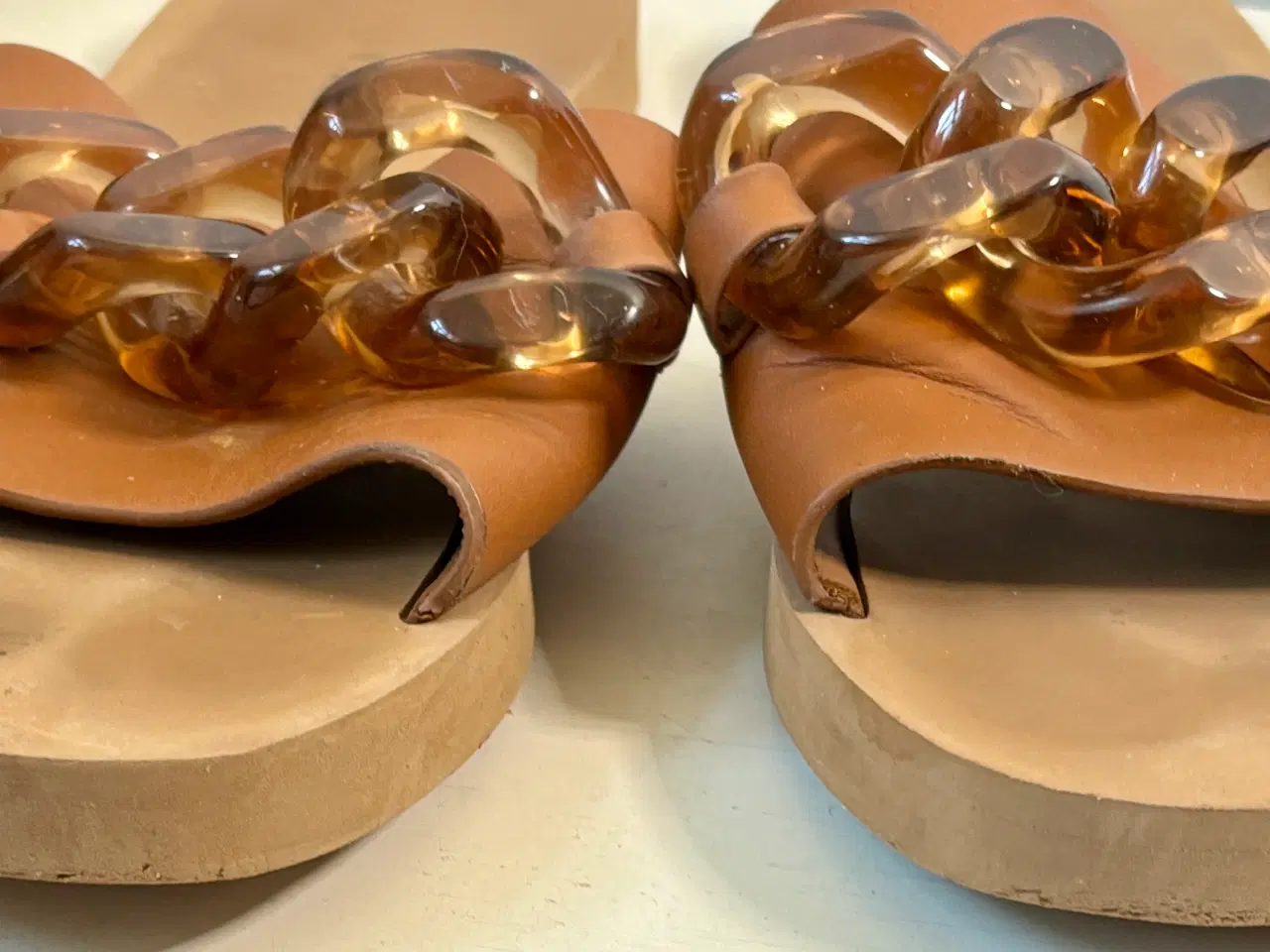 Billede 3 - See by Chloé, brune sandaler m kæde, str 41