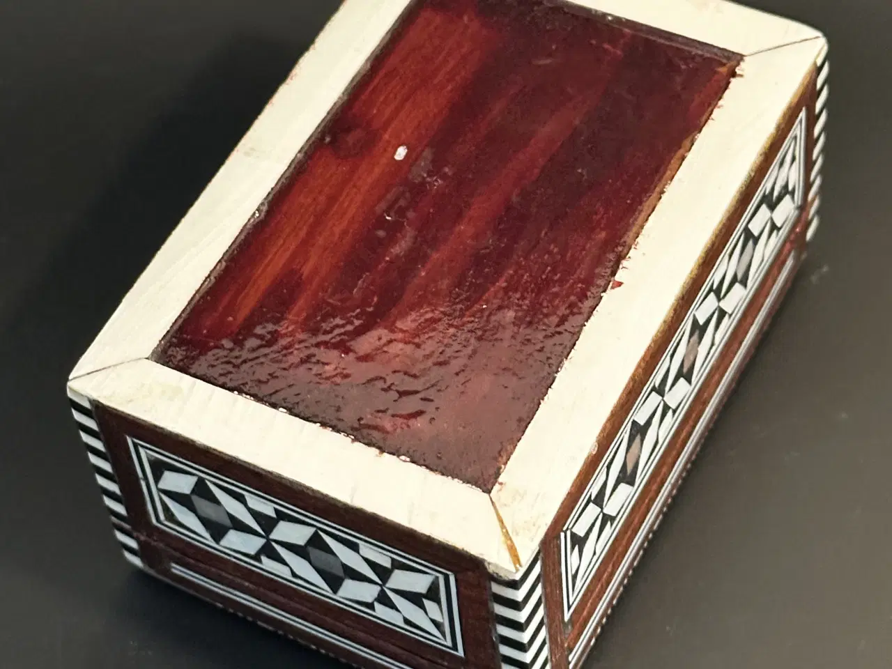 Billede 6 - Vintage egyptisk smykkeskrin med perlemor