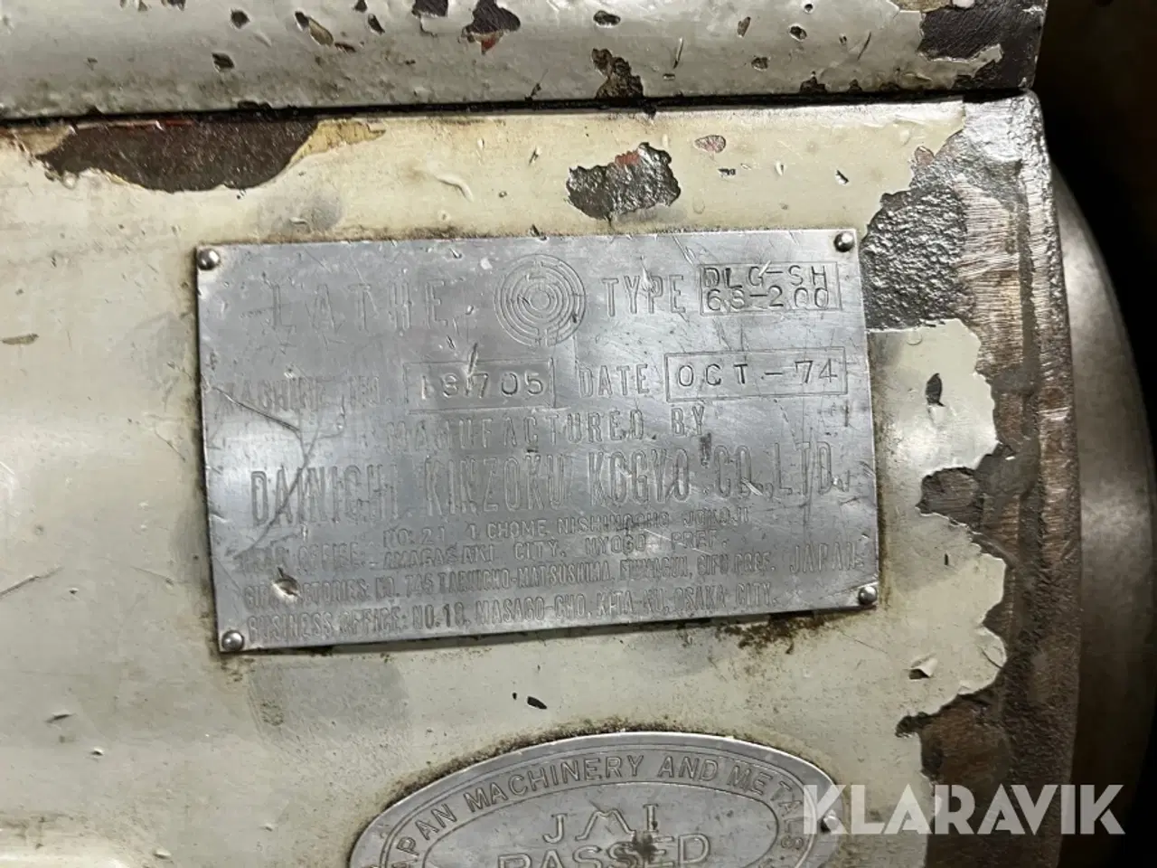 Billede 4 - Drejebænk Dainichi DLG-SH 63x200