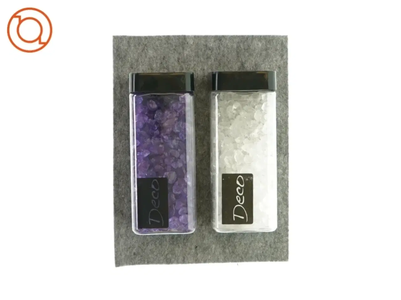 Billede 1 - Dekorationssten i hvid og lilla