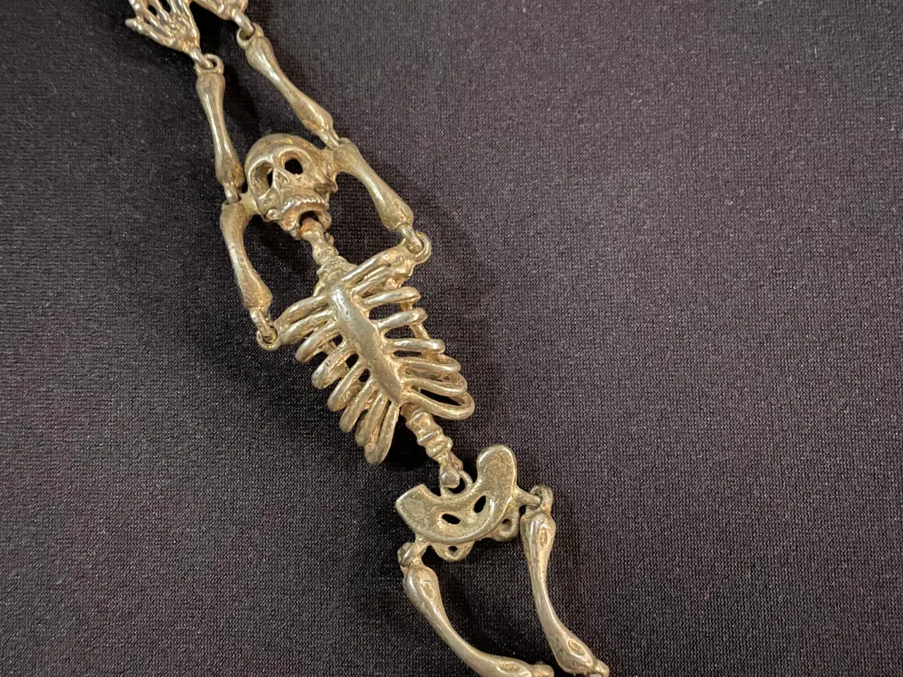 Billede 1 - Full body skeleton sterling bracelet. 21 cm. langt