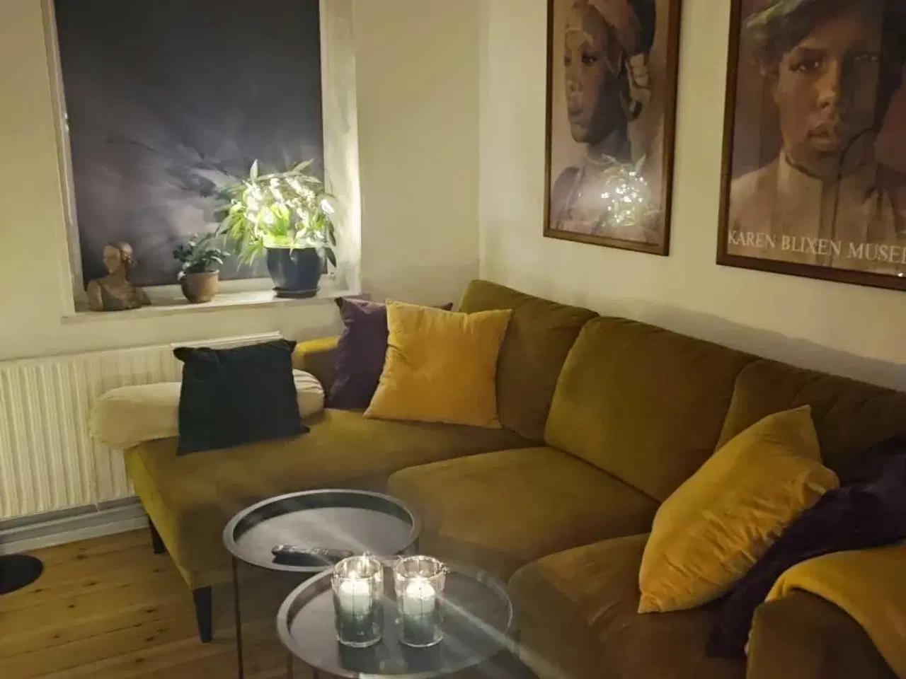 Billede 2 - Karry gul fløjls sofa fra ilva