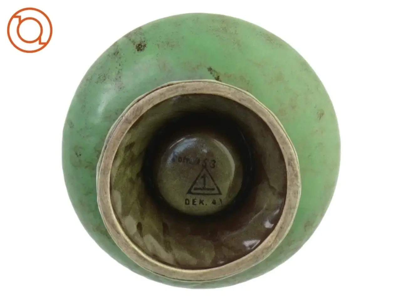 Billede 2 - Gammel opsats / lysestage i stentøj fra Fom 953 Dek 41. Nummereret.