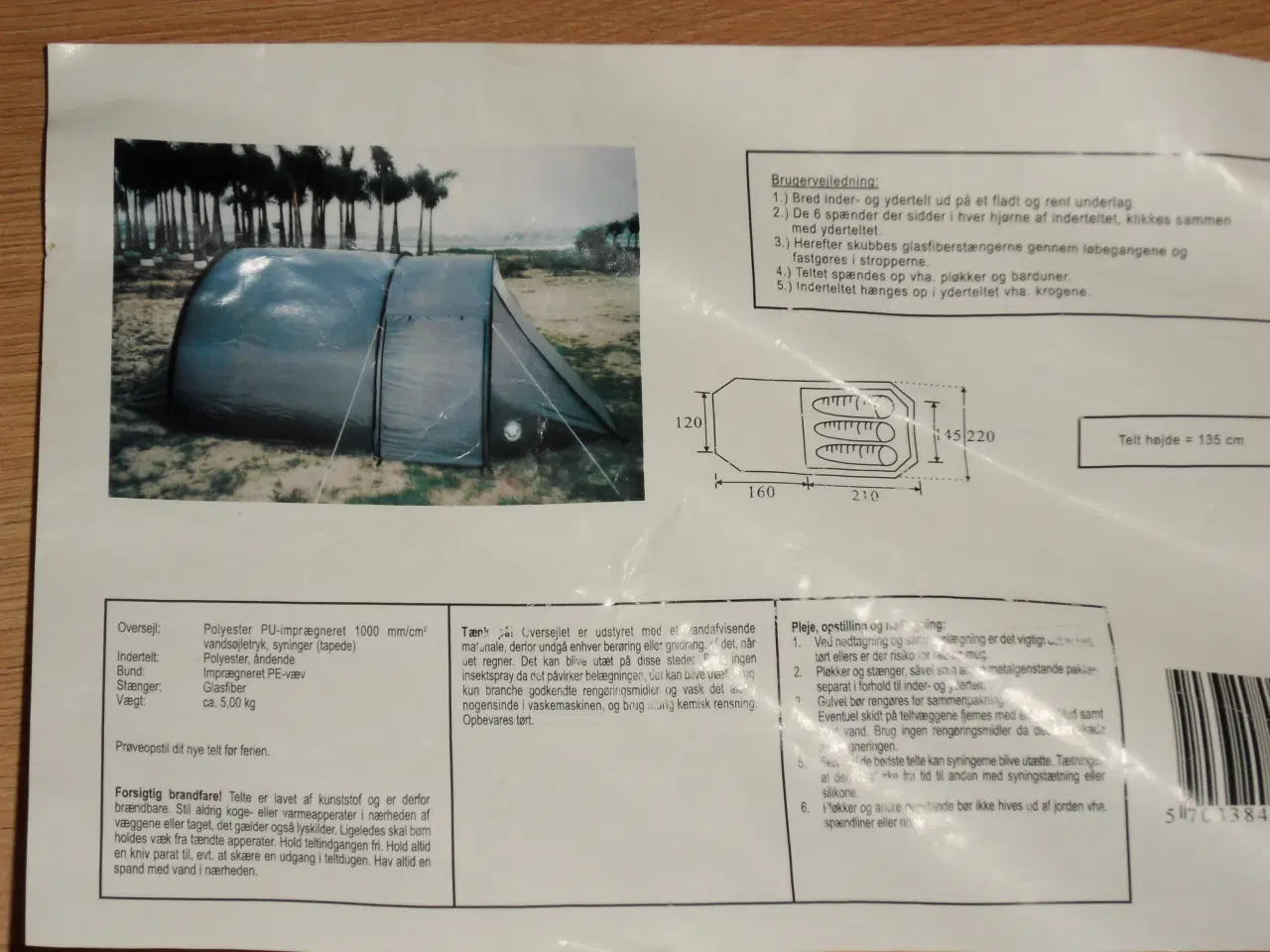 Billede 10 - TELTE til Camping / Festival til 3-5 personer