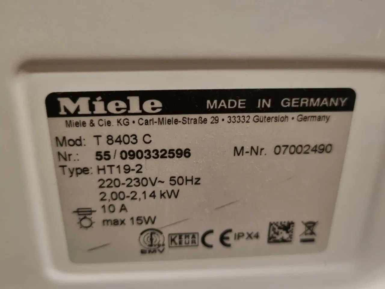 Billede 5 - Miele tørretumbler T8403C