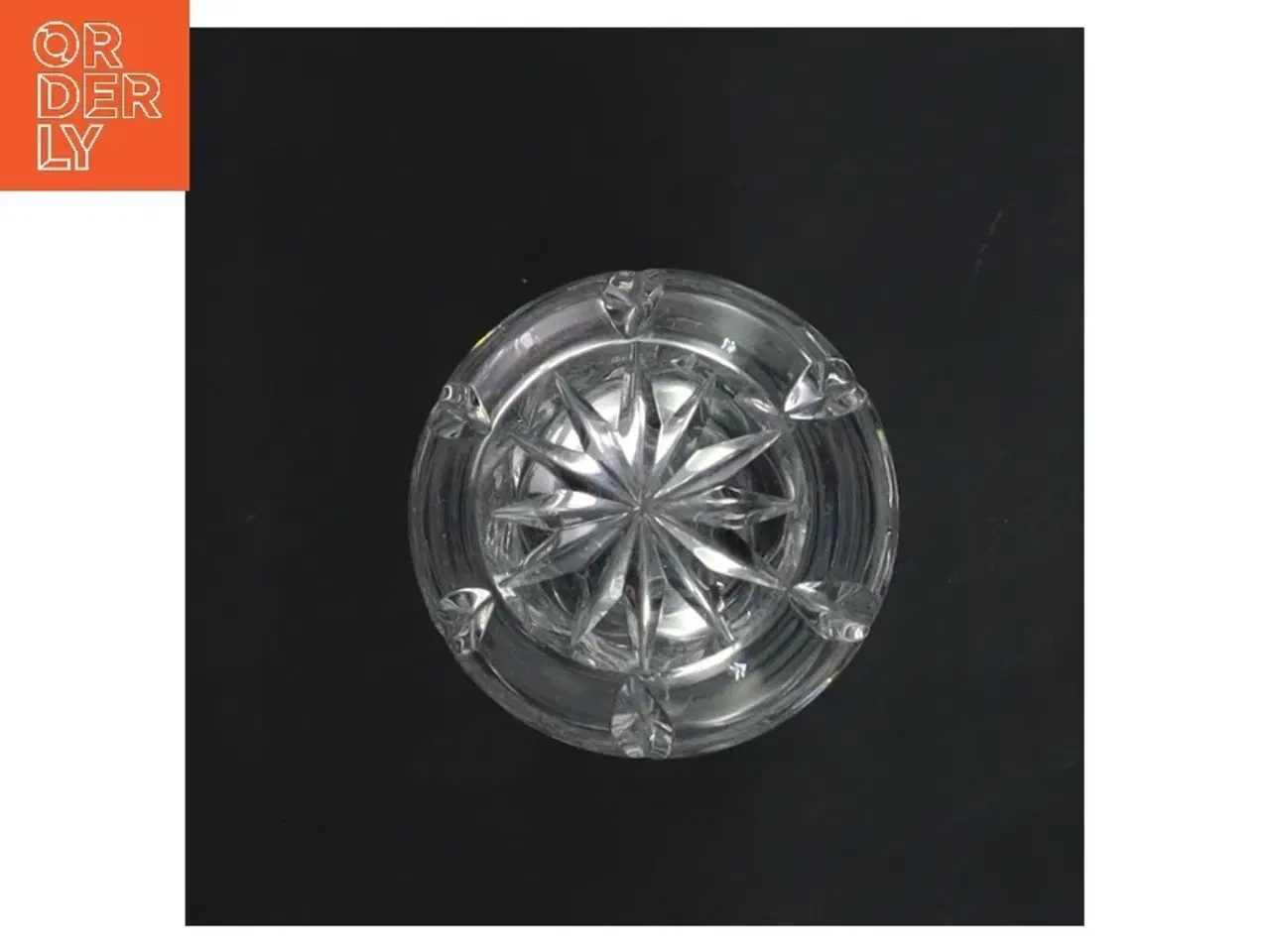 Billede 3 - Glasvase med diamantmønster (str. Ø 5x h 15,5 cm)