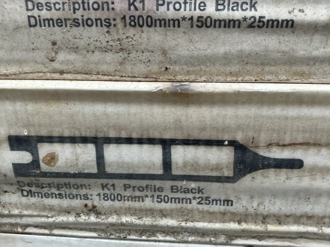 Billede 2 - Komposit K1 32 stk.brænder 1800 mm x150 mm x 22 mm