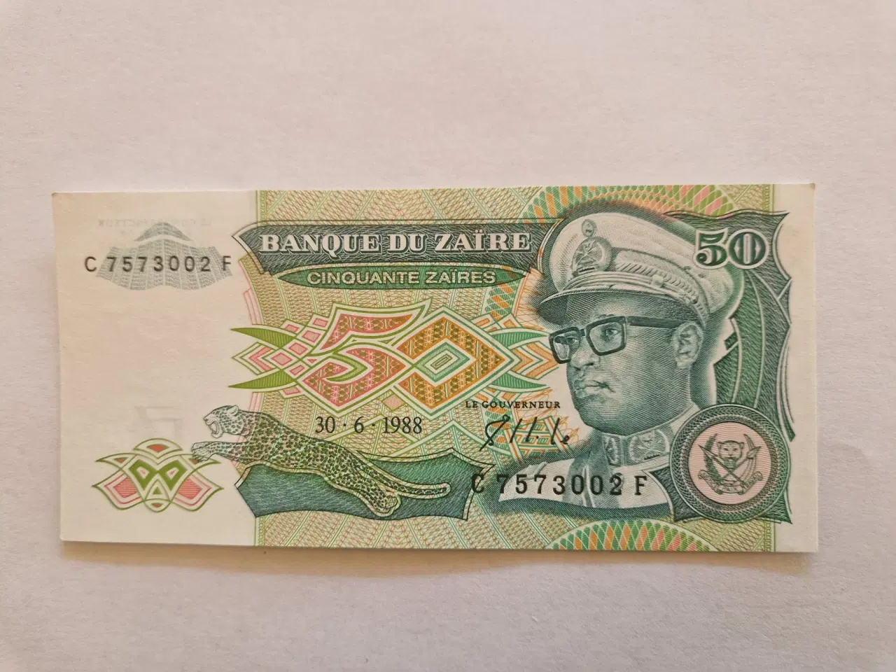 Billede 1 - 50 Zaires Zaire 1988