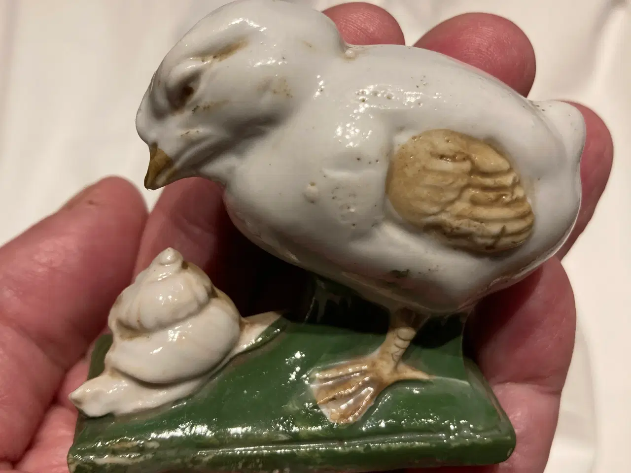 Billede 6 - Antik kylling figur