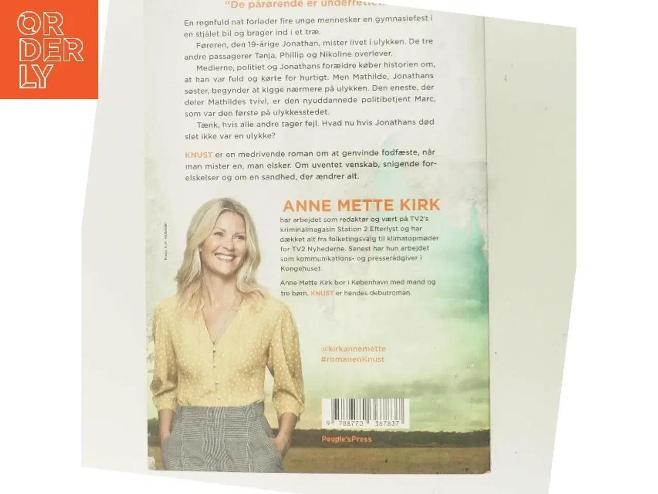 Billede 3 - Knust : roman af Anne Mette Kirk (Bog)