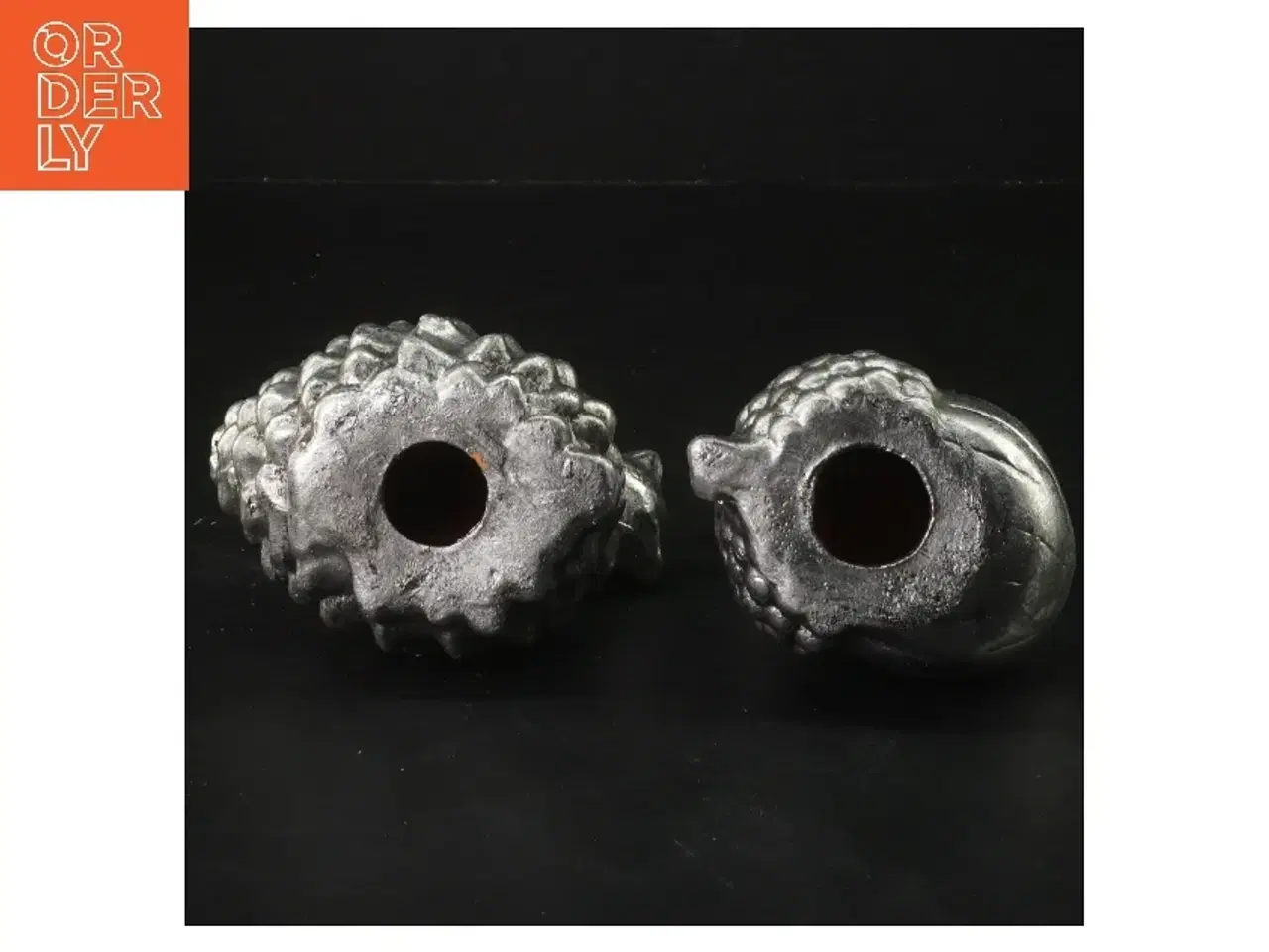 Billede 2 - Dekorative egernfigurer i metal (str. 14x10 cm)