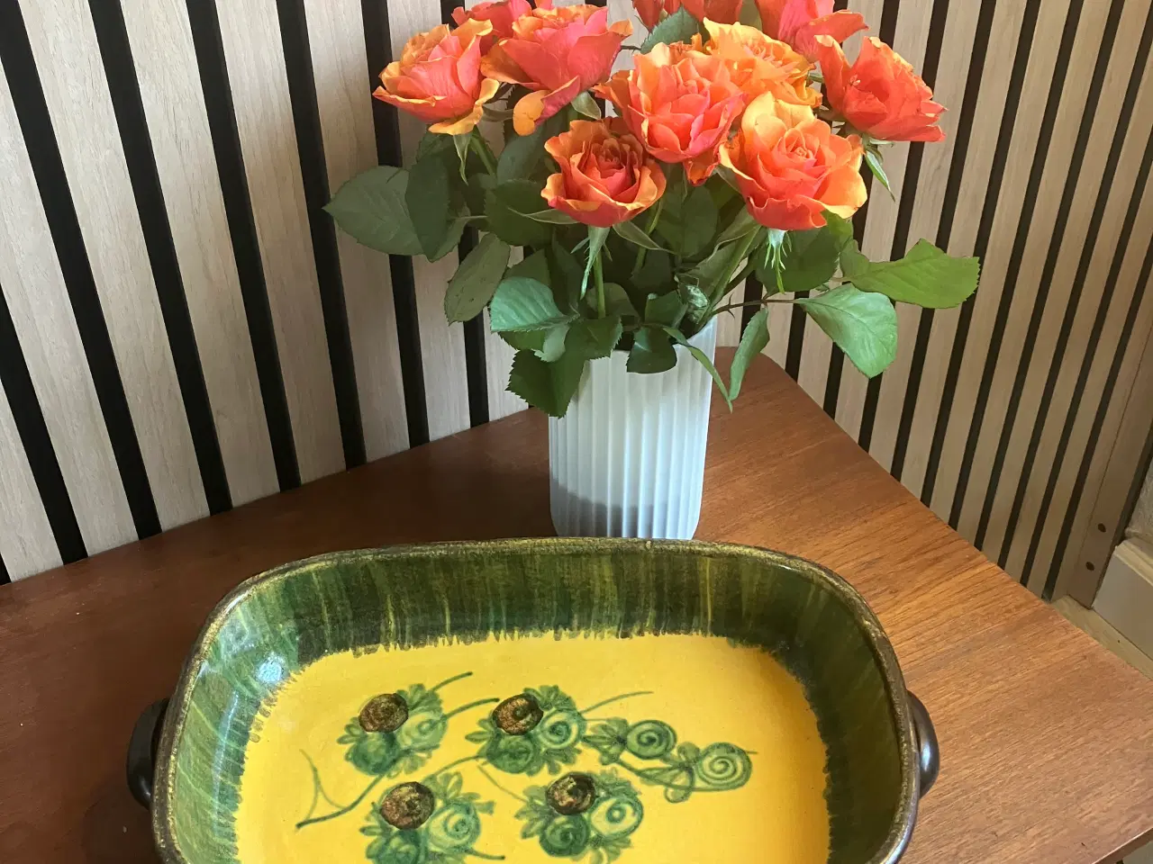 Billede 1 - Bangholm keramikfad med øre.