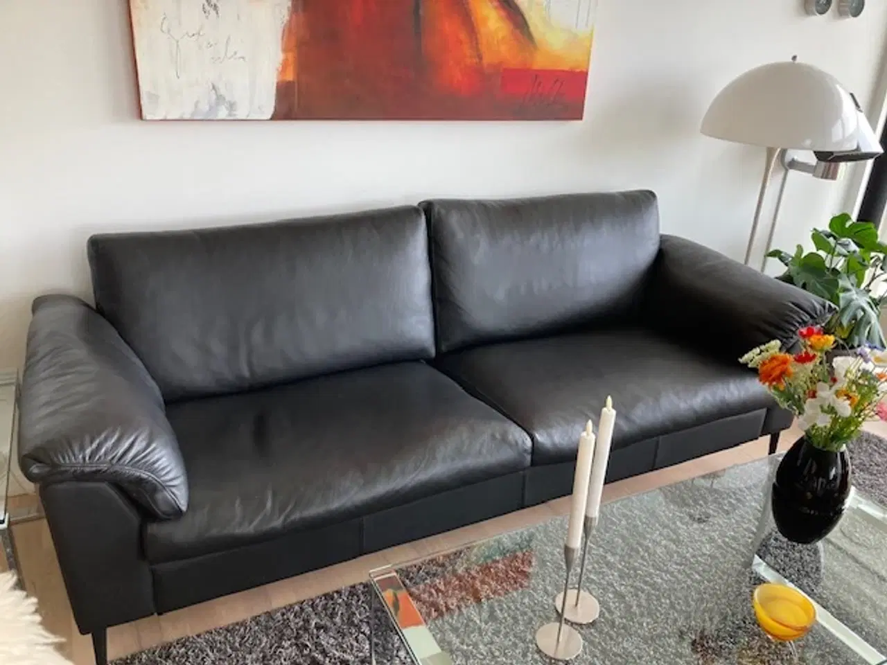 Billede 2 - Skalma sofa læder sofa