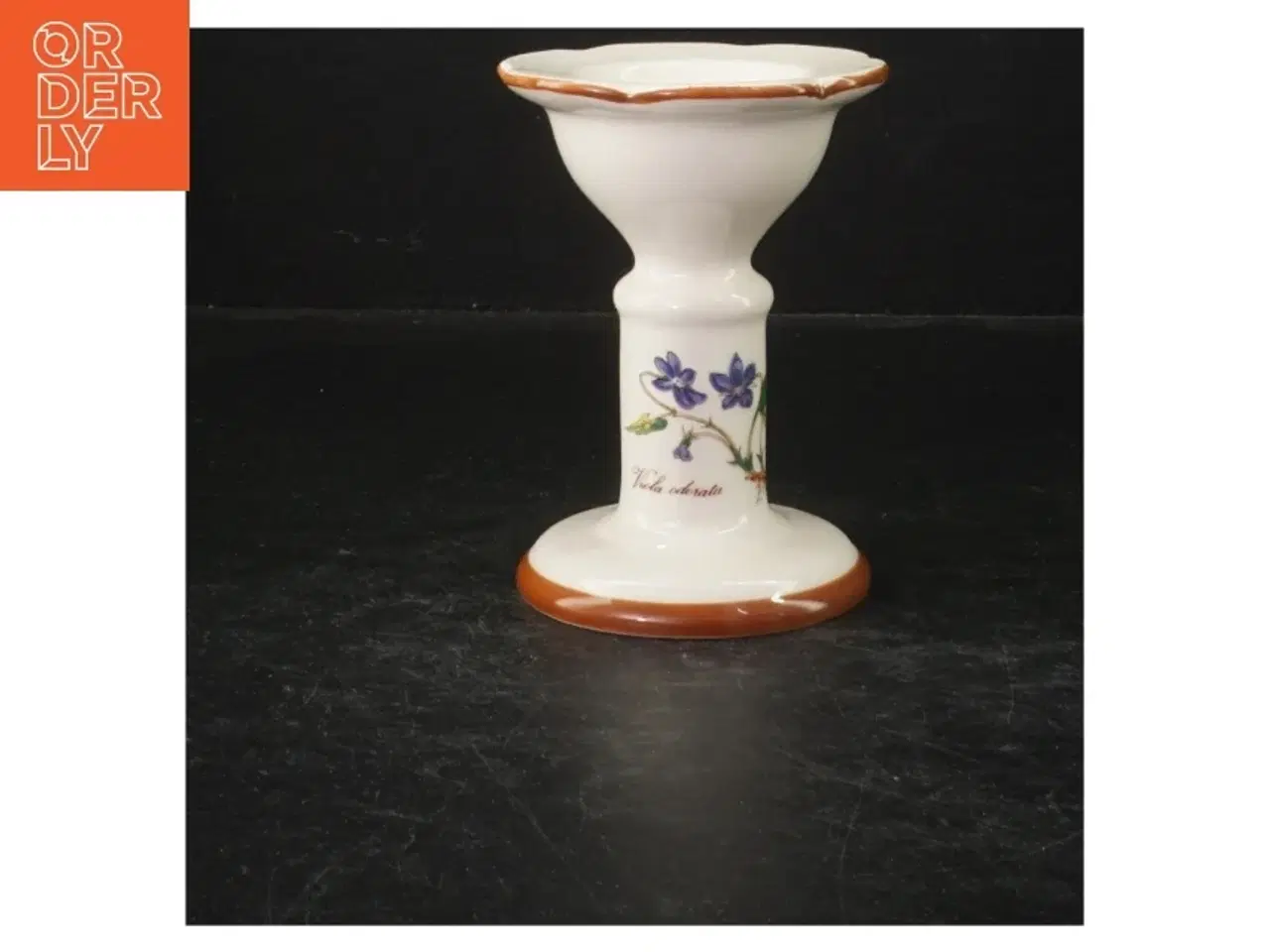 Billede 1 - Sæt af to dekorerede lysestager fra Horishin Potteries (str. 13 cm. og 9 cm)