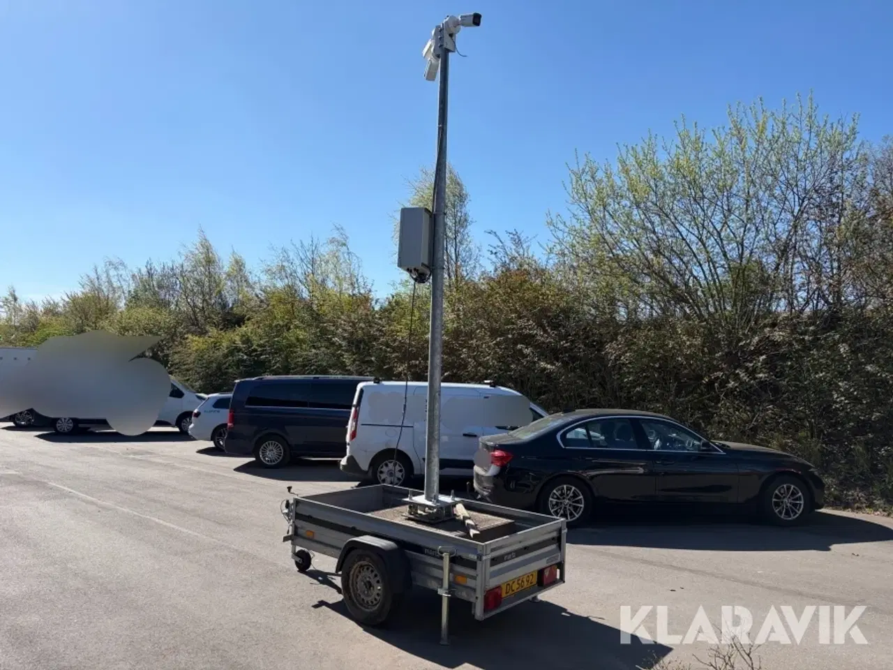 Billede 4 - Overvågningssystem Hikvision mobil byggepladssikring på Martz trailer 750
