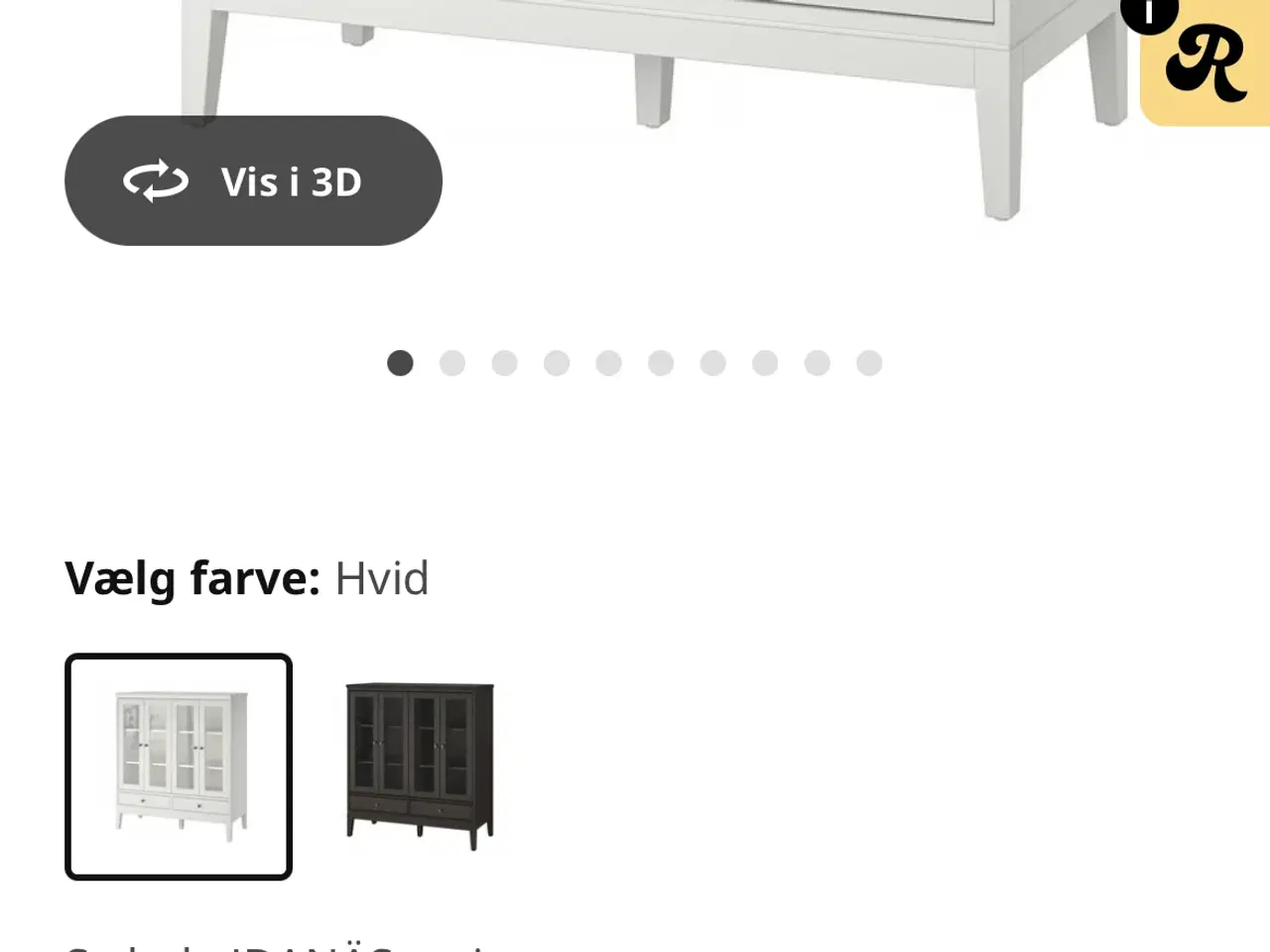 Billede 3 - Ikea vitrineskab