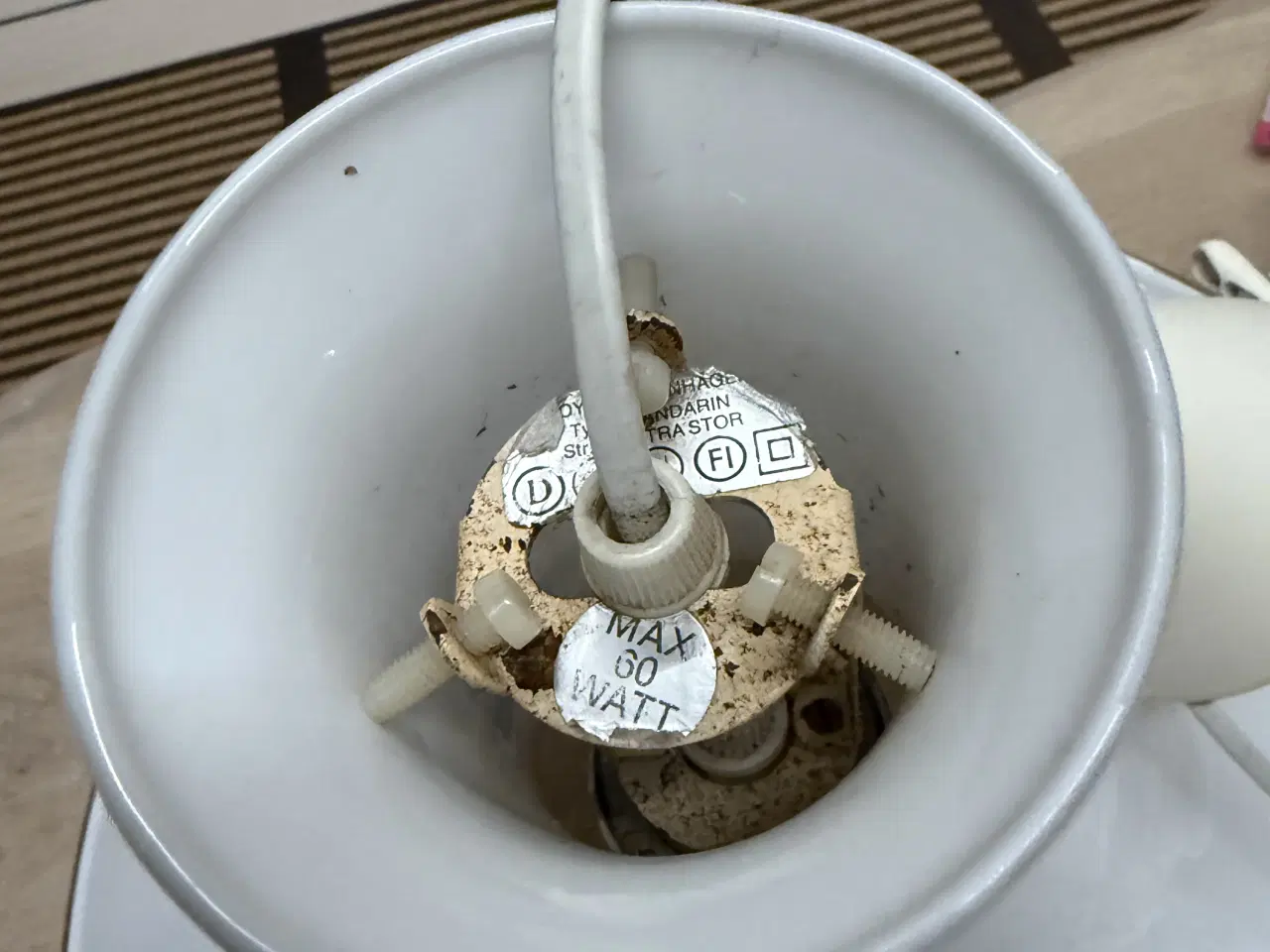 Billede 3 - Holmegaard Mandarin pendel (Stor model – Ø 44 cm)