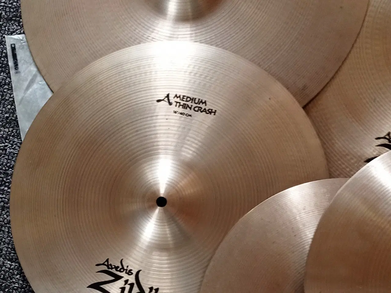 Billede 2 - Zildjian A", Thin Crash Bækken Komplet Set