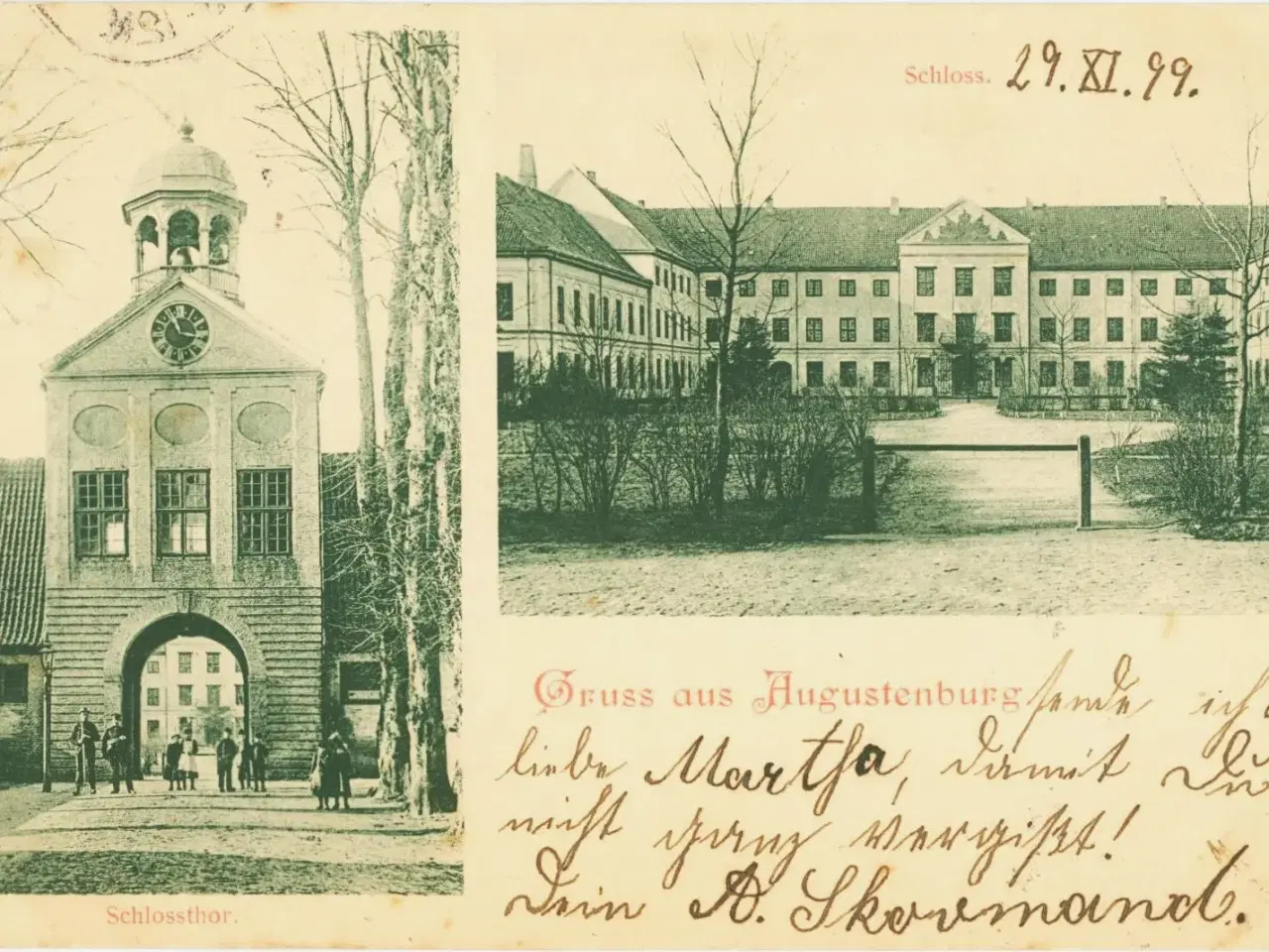 Billede 1 - Gruss aus Augustenburg.1899