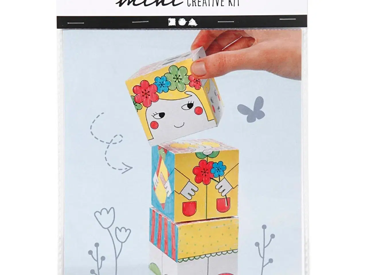 Billede 1 - Mini DIY Kit til Stabelklodser - Kreativ Dekoration