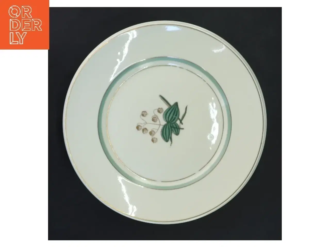 Billede 3 - Sæt med 6 frokost tallerkener Hjertegræs, Royal Copenhagen (str. 6 stk Ø 22 cm) fra Royal Copenhagen