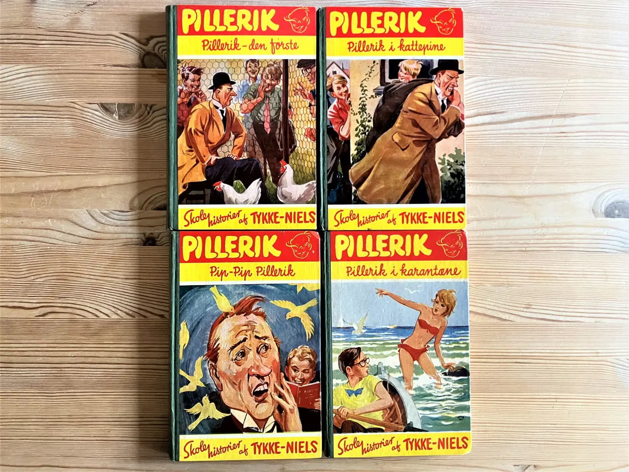 Billede 5 - NEDSAT: 8 gl. Tykke Niels og 4 Pillerik bøger m.m.