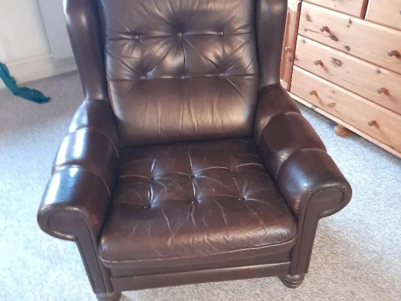 Billede 2 - Læder stol