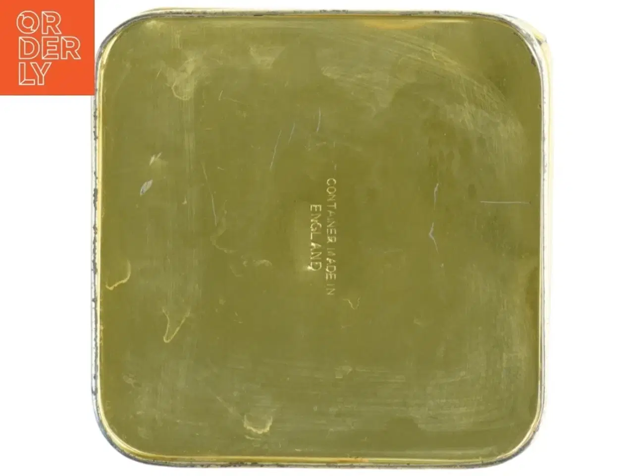 Billede 6 - Vintage Tindekasse med Asiatiske Motiver (str. H. 22 cm. 14,5 x 14,5 cm)