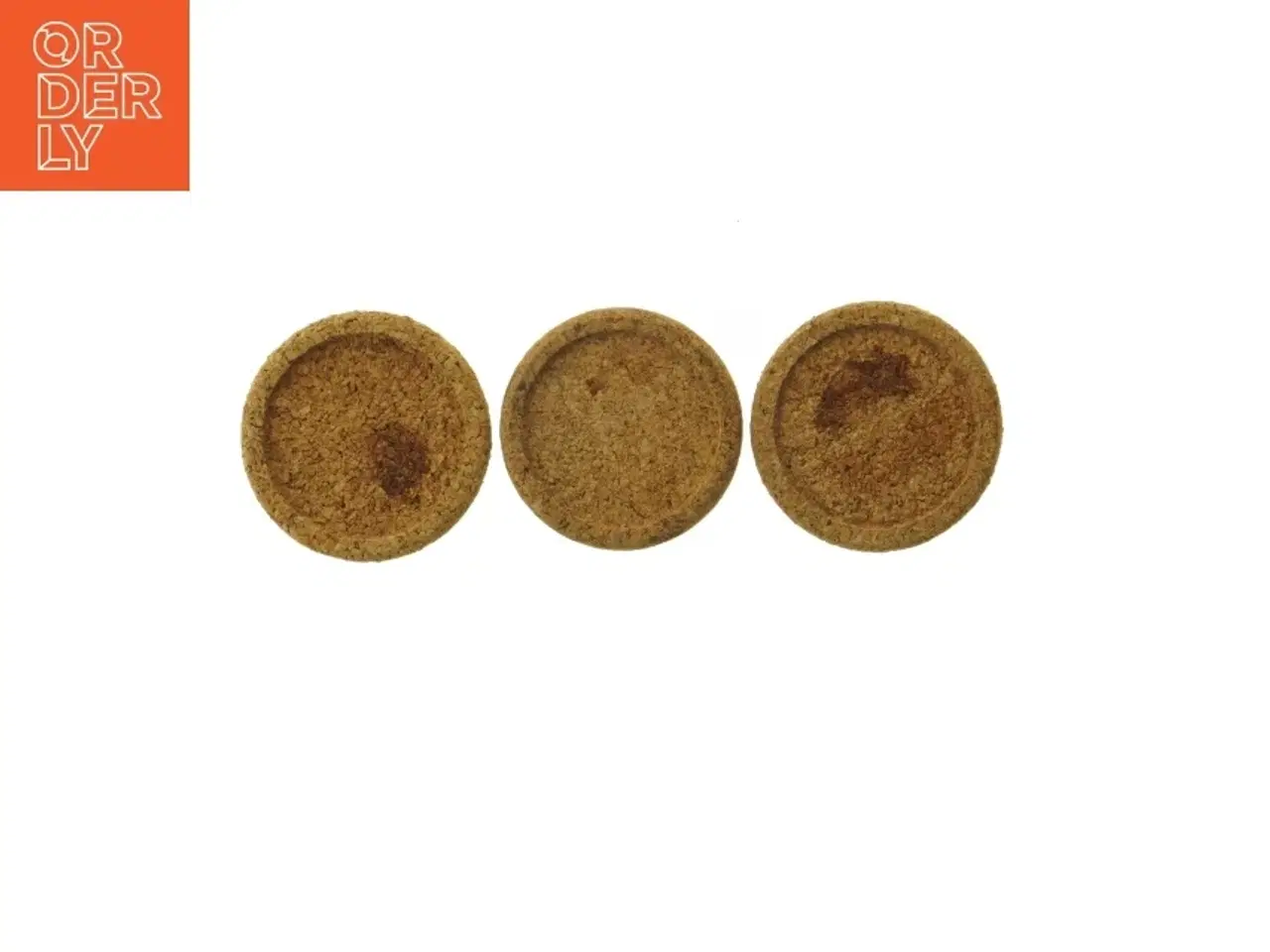 Billede 2 - Cork coasters 3 pcs (str. 3 styk. y. 8 cm)