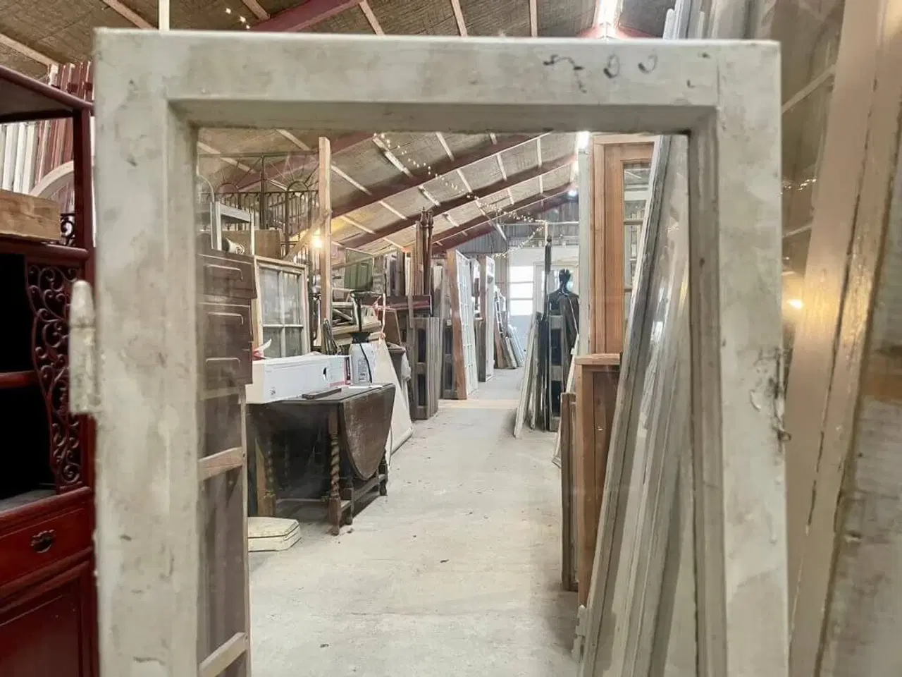 Billede 3 - Smal forsatsramme med blæst glas