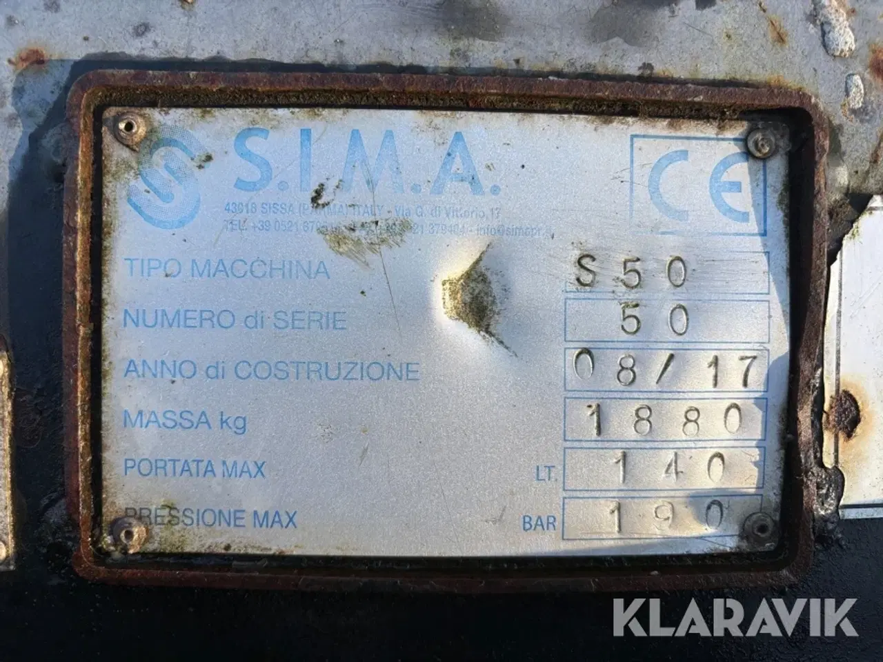 Billede 9 - Betonblander skovl S. I. M. A. S 50