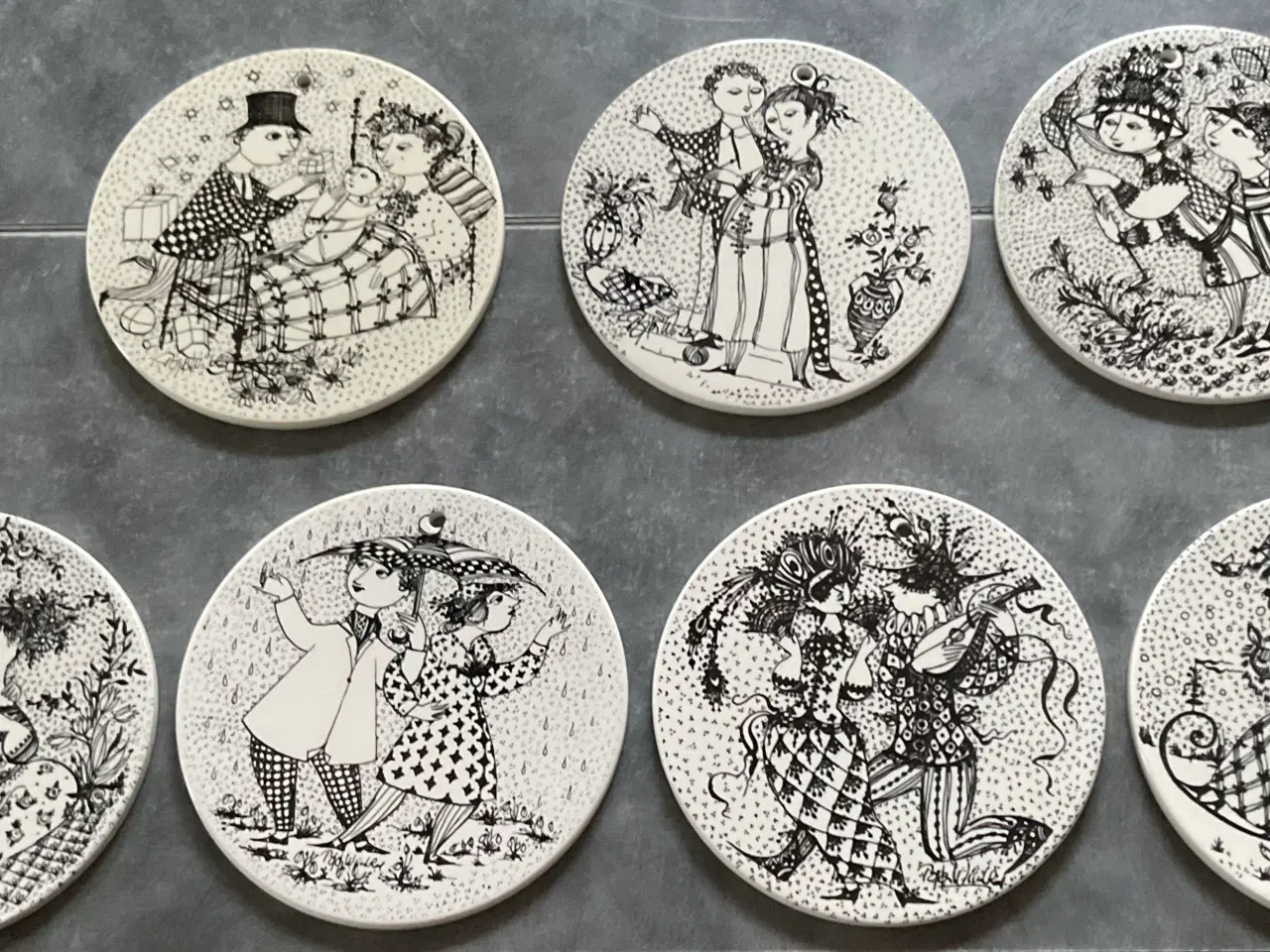 Billede 1 - Bjørn Wiinblad månedsplatter