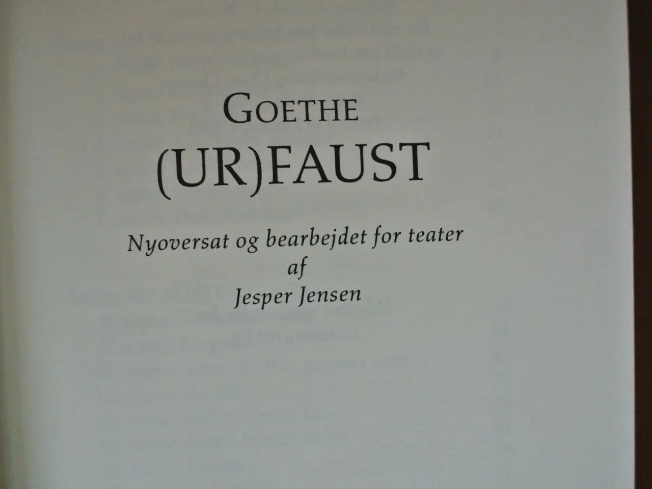 Billede 2 - (ur) faust, af johann wolfgang von goethe, genre: 
