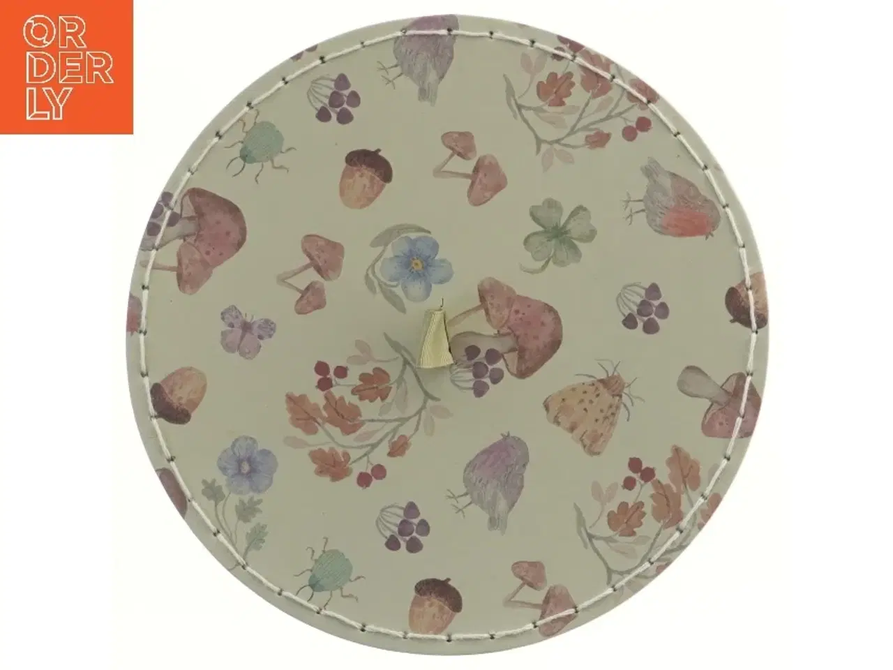 Billede 3 - Dekorativ opbevaringskasse (str. Ø 21 cm længde 24 cm)