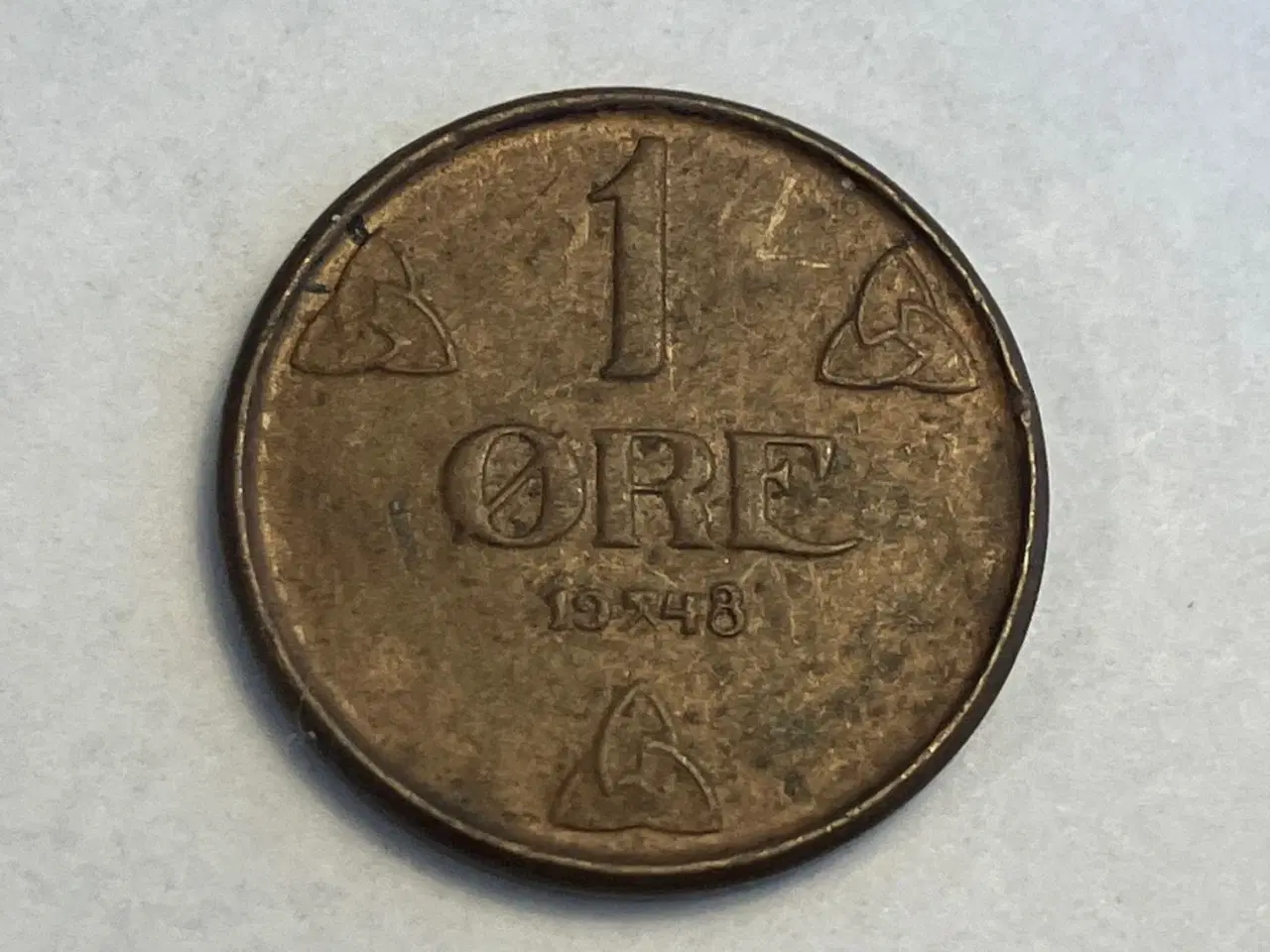Billede 1 - 1 Øre 1948 Norge
